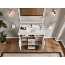 Load image into Gallery viewer, Legion Furniture WS2516-48-DW 48&quot; DREAMY WHITE FINISH SOLID WOOD SINK VANITY  WITH 1&#39; ARTIFICIAL STONE TOP
