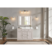 Load image into Gallery viewer, Legion Furniture WS2516-48-DW 48&quot; DREAMY WHITE FINISH SOLID WOOD SINK VANITY  WITH 1&#39; ARTIFICIAL STONE TOP