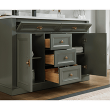 Load image into Gallery viewer, Legion Furniture WS2516-48-PG 48&quot; PEWTER GREEN FINISH SOLID WOOD SINK VANITY  WITH 1&#39; ARTIFICIAL STONE TOP