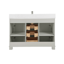 Load image into Gallery viewer, Legion Furniture WS2516-48-SS 48&quot; SILVER STRAND FINISH SOLID WOOD SINK VANITY WITH 1&quot; ARTIFICIAL STONE TOP