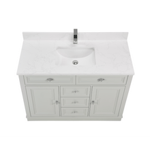 Load image into Gallery viewer, Legion Furniture WS2516-48-SS 48&quot; SILVER STRAND FINISH SOLID WOOD SINK VANITY WITH 1&quot; ARTIFICIAL STONE TOP