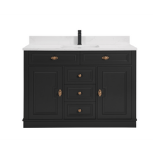 Load image into Gallery viewer, Legion Furniture WS2516-48-TB 48&quot; TRICORN BLACK FINISH SOLID WOOD SINK VANITY  WITH 1&#39; ARTIFICIAL STONE TOP