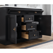 Load image into Gallery viewer, Legion Furniture WS2516-48-TB 48&quot; TRICORN BLACK FINISH SOLID WOOD SINK VANITY  WITH 1&#39; ARTIFICIAL STONE TOP