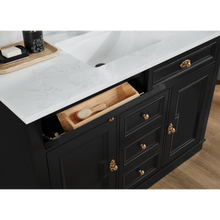 Load image into Gallery viewer, Legion Furniture WS2516-48-TB 48&quot; TRICORN BLACK FINISH SOLID WOOD SINK VANITY  WITH 1&#39; ARTIFICIAL STONE TOP