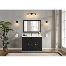 Load image into Gallery viewer, Legion Furniture WS2516-48-TB 48&quot; TRICORN BLACK FINISH SOLID WOOD SINK VANITY  WITH 1&#39; ARTIFICIAL STONE TOP