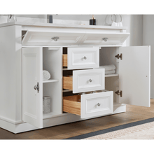 Load image into Gallery viewer, Legion Furniture WS2516-48-W 48&quot; WHITE FINISH SOLID WOOD SINK VANITY WITH 1&quot; ARTIFICIAL STONE TOP