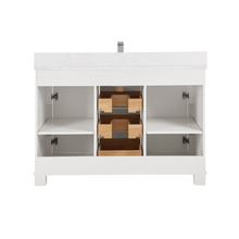 Load image into Gallery viewer, Legion Furniture WS2516-48-W 48&quot; WHITE FINISH SOLID WOOD SINK VANITY WITH 1&quot; ARTIFICIAL STONE TOP