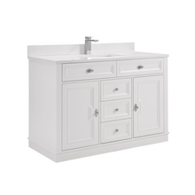 Load image into Gallery viewer, Legion Furniture WS2516-48-W 48&quot; WHITE FINISH SOLID WOOD SINK VANITY WITH 1&quot; ARTIFICIAL STONE TOP