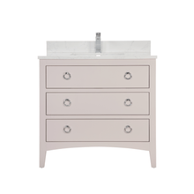 Load image into Gallery viewer, Legion Furniture WS2518-36-DW 36&quot; DREAMY WHITE FINISH SOLID WOOD SINK VANITY  WITH 1&#39; ARTIFICIAL STONE TOP