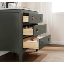 Load image into Gallery viewer, Legion Furniture WS2518-36-PG 36&quot; PEWTER GREEN FINISH SOLID WOOD SINK VANITY  WITH 1&#39; ARTIFICIAL STONE TOP