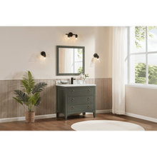 Load image into Gallery viewer, Legion Furniture WS2518-36-PG 36&quot; PEWTER GREEN FINISH SOLID WOOD SINK VANITY  WITH 1&#39; ARTIFICIAL STONE TOP