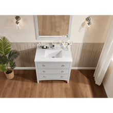 Load image into Gallery viewer, Legion Furniture WS2518-36-SS 36&quot; SILVER STRAND FINISH SOLID WOOD SINK VANITY WITH 1&quot; ARTIFICIAL STONE TOP