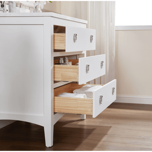 Legion Furniture WS2518-36-W 36" WHITE FINISH SOLID WOOD SINK VANITY WITH 1" ARTIFICIAL STONE TOP