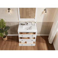 Load image into Gallery viewer, Legion Furniture WS2518-36-W 36&quot; WHITE FINISH SOLID WOOD SINK VANITY WITH 1&quot; ARTIFICIAL STONE TOP