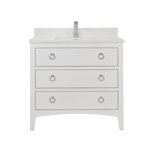 Load image into Gallery viewer, Legion Furniture WS2518-36-W 36&quot; WHITE FINISH SOLID WOOD SINK VANITY WITH 1&quot; ARTIFICIAL STONE TOP