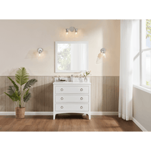 Load image into Gallery viewer, Legion Furniture WS2518-36-W 36&quot; WHITE FINISH SOLID WOOD SINK VANITY WITH 1&quot; ARTIFICIAL STONE TOP