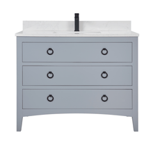 Load image into Gallery viewer, Legion Furniture WS2518-42-CD 42&quot; CADET FINISH SOLID WOOD SINK VANITY  WITH 1&#39; ARTIFICIAL STONE TOP