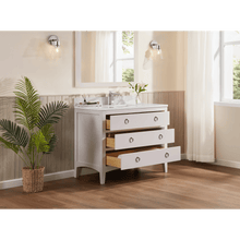 Load image into Gallery viewer, Legion Furniture WS2518-42-DW 42&quot; DREAMY WHITE FINISH SOLID WOOD SINK VANITY  WITH 1&#39; ARTIFICIAL STONE TOP