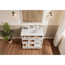 Load image into Gallery viewer, Legion Furniture WS2518-42-DW 42&quot; DREAMY WHITE FINISH SOLID WOOD SINK VANITY  WITH 1&#39; ARTIFICIAL STONE TOP