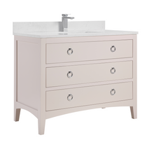 Load image into Gallery viewer, Legion Furniture WS2518-42-DW 42&quot; DREAMY WHITE FINISH SOLID WOOD SINK VANITY  WITH 1&#39; ARTIFICIAL STONE TOP