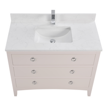 Load image into Gallery viewer, Legion Furniture WS2518-42-DW 42&quot; DREAMY WHITE FINISH SOLID WOOD SINK VANITY  WITH 1&#39; ARTIFICIAL STONE TOP