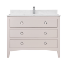 Load image into Gallery viewer, Legion Furniture WS2518-42-DW 42&quot; DREAMY WHITE FINISH SOLID WOOD SINK VANITY  WITH 1&#39; ARTIFICIAL STONE TOP