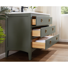 Load image into Gallery viewer, Legion Furniture WS2518-42-PG 42&quot; PEWTER GREEN FINISH SOLID WOOD SINK VANITY  WITH 1&#39; ARTIFICIAL STONE TOP