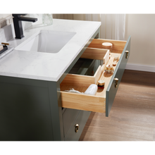 Load image into Gallery viewer, Legion Furniture WS2518-42-PG 42&quot; PEWTER GREEN FINISH SOLID WOOD SINK VANITY  WITH 1&#39; ARTIFICIAL STONE TOP