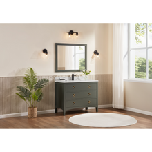 Load image into Gallery viewer, Legion Furniture WS2518-42-PG 42&quot; PEWTER GREEN FINISH SOLID WOOD SINK VANITY  WITH 1&#39; ARTIFICIAL STONE TOP