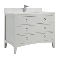 Load image into Gallery viewer, Legion Furniture WS2518-42-SS 42&quot; SILVER STRAND FINISH SOLID WOOD SINK VANITY WITH 1&quot; ARTIFICIAL STONE TOP