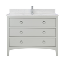 Load image into Gallery viewer, Legion Furniture WS2518-42-SS 42&quot; SILVER STRAND FINISH SOLID WOOD SINK VANITY WITH 1&quot; ARTIFICIAL STONE TOP