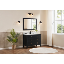 Load image into Gallery viewer, Legion Furniture WS2518-42-TB 42&quot; TRICORN BLACK FINISH SOLID WOOD SINK VANITY  WITH 1&#39; ARTIFICIAL STONE TOP