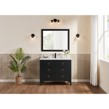 Load image into Gallery viewer, Legion Furniture WS2518-42-TB 42&quot; TRICORN BLACK FINISH SOLID WOOD SINK VANITY  WITH 1&#39; ARTIFICIAL STONE TOP