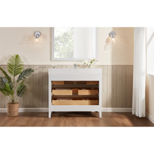 Load image into Gallery viewer, Legion Furniture WS2518-42-W 42&quot; WHITE FINISH SOLID WOOD SINK VANITY WITH 1&quot; ARTIFICIAL STONE TOP