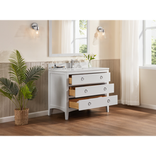 Load image into Gallery viewer, Legion Furniture WS2518-42-W 42&quot; WHITE FINISH SOLID WOOD SINK VANITY WITH 1&quot; ARTIFICIAL STONE TOP