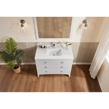 Load image into Gallery viewer, Legion Furniture WS2518-42-W 42&quot; WHITE FINISH SOLID WOOD SINK VANITY WITH 1&quot; ARTIFICIAL STONE TOP