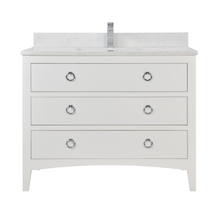 Load image into Gallery viewer, Legion Furniture WS2518-42-W 42&quot; WHITE FINISH SOLID WOOD SINK VANITY WITH 1&quot; ARTIFICIAL STONE TOP