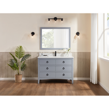 Load image into Gallery viewer, Legion Furniture WS2518-48-CD 48&quot; CADET FINISH SOLID WOOD SINK VANITY  WITH 1&#39; ARTIFICIAL STONE TOP