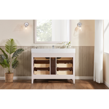 Load image into Gallery viewer, Legion Furniture WS2518-48-DW 48&quot; DREAMY WHITE FINISH SOLID WOOD SINK VANITY  WITH 1&#39; ARTIFICIAL STONE TOP