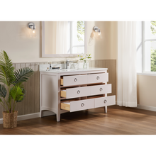 Load image into Gallery viewer, Legion Furniture WS2518-48-DW 48&quot; DREAMY WHITE FINISH SOLID WOOD SINK VANITY  WITH 1&#39; ARTIFICIAL STONE TOP