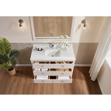 Load image into Gallery viewer, Legion Furniture WS2518-48-DW 48&quot; DREAMY WHITE FINISH SOLID WOOD SINK VANITY  WITH 1&#39; ARTIFICIAL STONE TOP