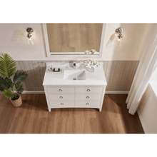 Load image into Gallery viewer, Legion Furniture WS2518-48-DW 48&quot; DREAMY WHITE FINISH SOLID WOOD SINK VANITY  WITH 1&#39; ARTIFICIAL STONE TOP