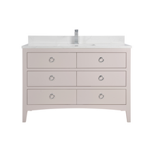 Load image into Gallery viewer, Legion Furniture WS2518-48-DW 48&quot; DREAMY WHITE FINISH SOLID WOOD SINK VANITY  WITH 1&#39; ARTIFICIAL STONE TOP