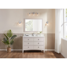 Load image into Gallery viewer, Legion Furniture WS2518-48-DW 48&quot; DREAMY WHITE FINISH SOLID WOOD SINK VANITY  WITH 1&#39; ARTIFICIAL STONE TOP