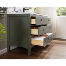 Load image into Gallery viewer, Legion Furniture WS2518-48-PG 48&quot; PEWTER GREEN FINISH SOLID WOOD SINK VANITY  WITH 1&#39; ARTIFICIAL STONE TOP