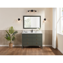 Load image into Gallery viewer, Legion Furniture WS2518-48-PG 48&quot; PEWTER GREEN FINISH SOLID WOOD SINK VANITY  WITH 1&#39; ARTIFICIAL STONE TOP