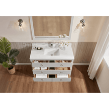 Load image into Gallery viewer, Legion Furniture WS2518-48-SS 48&quot; SILVER STRAND FINISH SOLID WOOD SINK VANITY WITH 1&quot; ARTIFICIAL STONE TOP