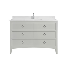 Load image into Gallery viewer, Legion Furniture WS2518-48-SS 48&quot; SILVER STRAND FINISH SOLID WOOD SINK VANITY WITH 1&quot; ARTIFICIAL STONE TOP