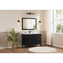 Load image into Gallery viewer, Legion Furniture WS2518-48-TB 48&quot; TRICORN BLACK FINISH SOLID WOOD SINK VANITY  WITH 1&#39; ARTIFICIAL STONE TOP