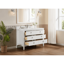 Load image into Gallery viewer, Legion Furniture WS2518-48-W 48&quot; WHITE FINISH SOLID WOOD SINK VANITY WITH 1&quot; ARTIFICIAL STONE TOP